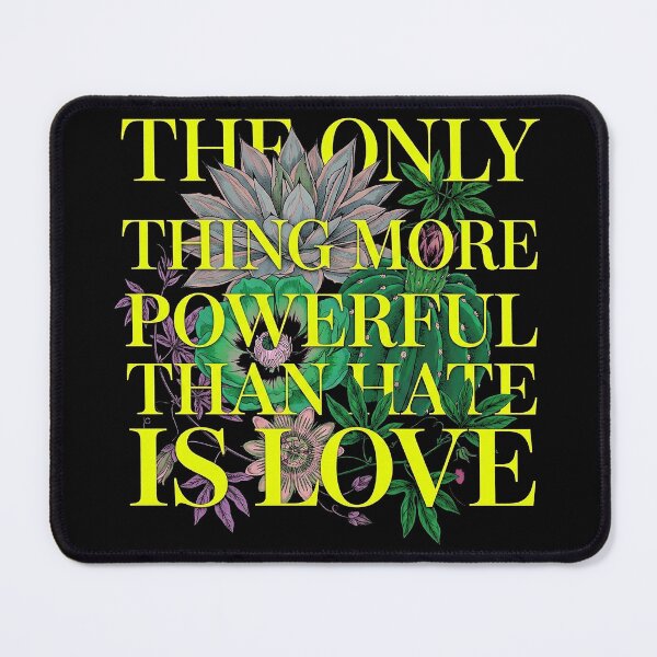 Item preview, Love Over Hate Succulent Botanical Statement designed and sold by zzz888.