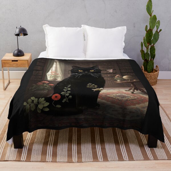 Item preview, Enchanting Black Cat in a Library designed and sold by Daniel Abdelmaseih.