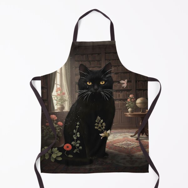 Item preview, Enchanting Black Cat in a Library designed and sold by Daniel Abdelmaseih.