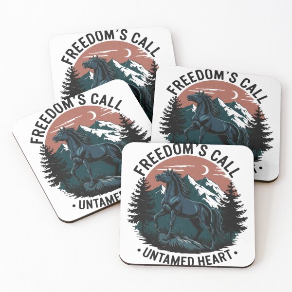 Item preview, Freedom’s Call Horse – Untamed Heart Western Vintage Design designed and sold by LittleLoopArt.