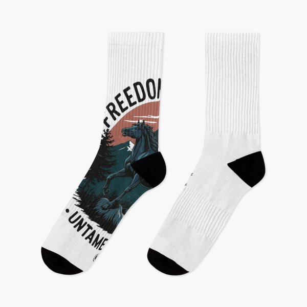 Item preview, Freedom’s Call Horse – Untamed Heart Western Vintage Design designed and sold by LittleLoopArt.