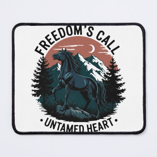 Item preview, Freedom’s Call Horse – Untamed Heart Western Vintage Design designed and sold by LittleLoopArt.