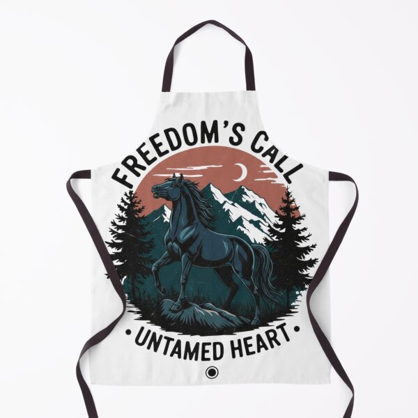 Item preview, Freedom’s Call Horse – Untamed Heart Western Vintage Design designed and sold by LittleLoopArt.