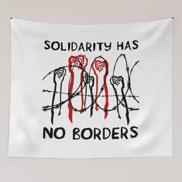 Item preview, Solidarity Has No Borders - Immigrant Refugee Abolish Ice designed and sold by AlainHoareau.