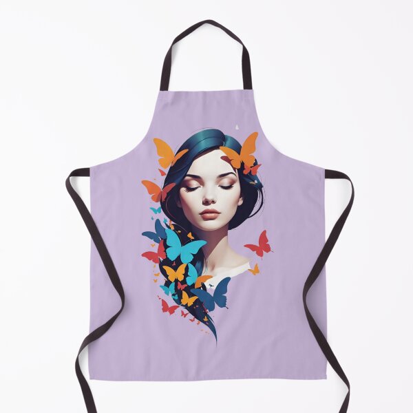 Item preview, Ethereal Woman with Colorful Butterflies Art Illustration designed and sold by AlxVel.