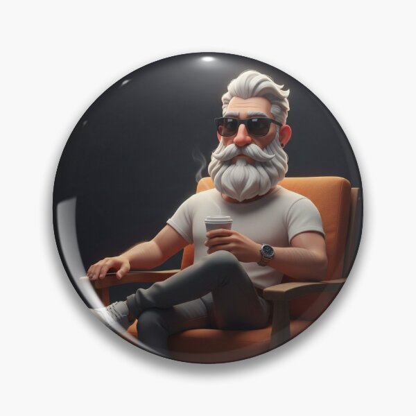 Item preview, Stylish Bearded Gentleman – Cool 3D Coffee Vibes Art designed and sold by TrendTonic1.