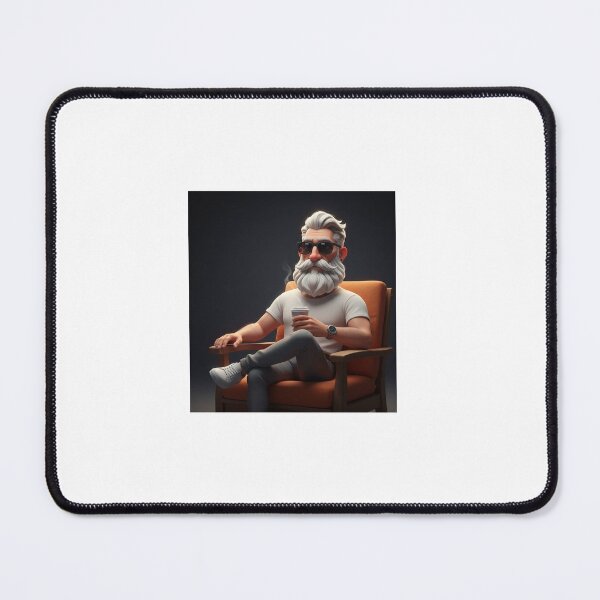 Item preview, Stylish Bearded Gentleman – Cool 3D Coffee Vibes Art designed and sold by TrendTonic1.