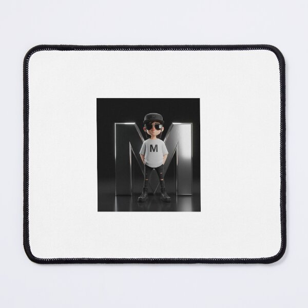Item preview, Letter M Cool 3D Character – Stylish Initial Aesthetic Art designed and sold by TrendTonic1.