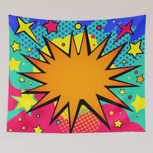 Item preview, Halftone Comic Starburst Border designed and sold by Prawny.
