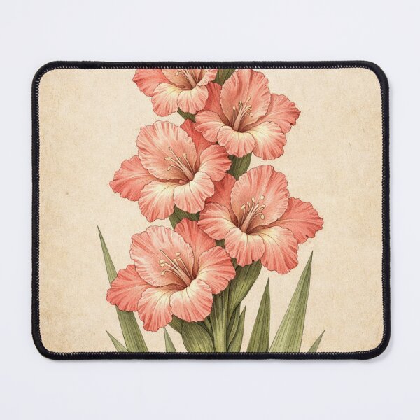 Item preview, Gladiolus Vintage Botanical Print - August Birth Flower Wall Art designed and sold by Darlin8888.