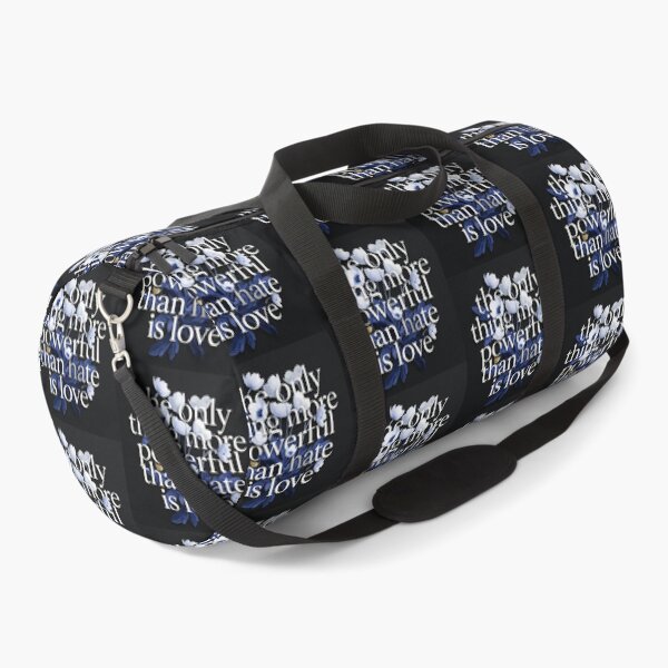 Item preview, Love Over Hate Indigo Floral Typography designed and sold by zzz888.