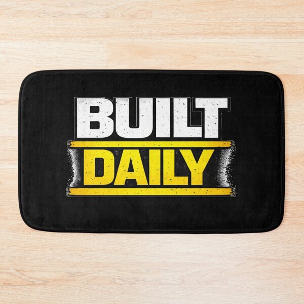 Item preview, Built Daily Gym Motivation Discipline Mindset Design designed and sold by Wolf Garage.