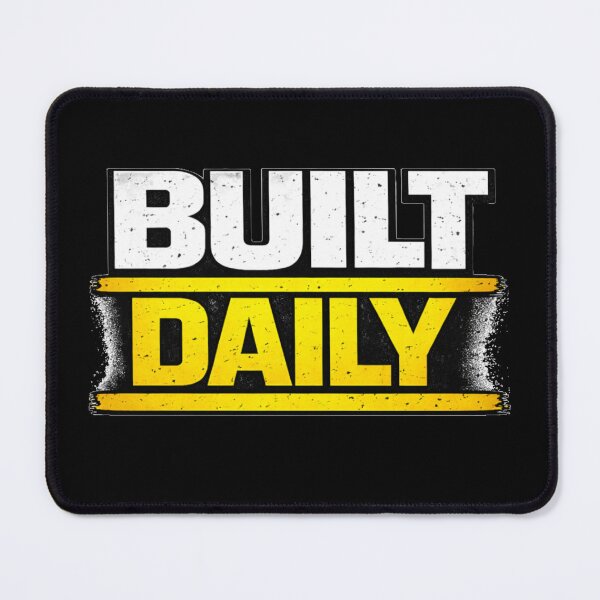 Item preview, Built Daily Gym Motivation Discipline Mindset Design designed and sold by Wolf Garage.