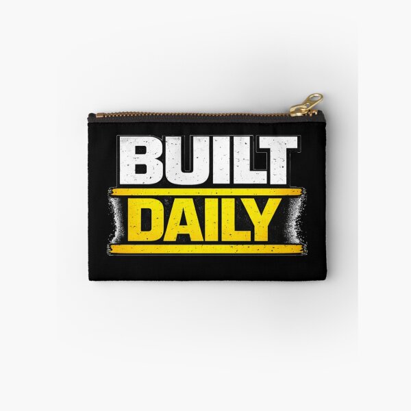 Item preview, Built Daily Gym Motivation Discipline Mindset Design designed and sold by Wolf Garage.