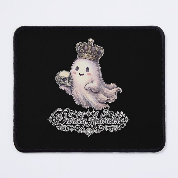 Item preview, Darkly Adorable Gothic Ghost with Skull – Victorian Cute Dark Academia Illustration designed and sold by cr6zym1nd.