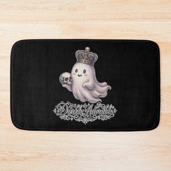 Item preview, Darkly Adorable Gothic Ghost with Skull – Victorian Cute Dark Academia Illustration designed and sold by cr6zym1nd.