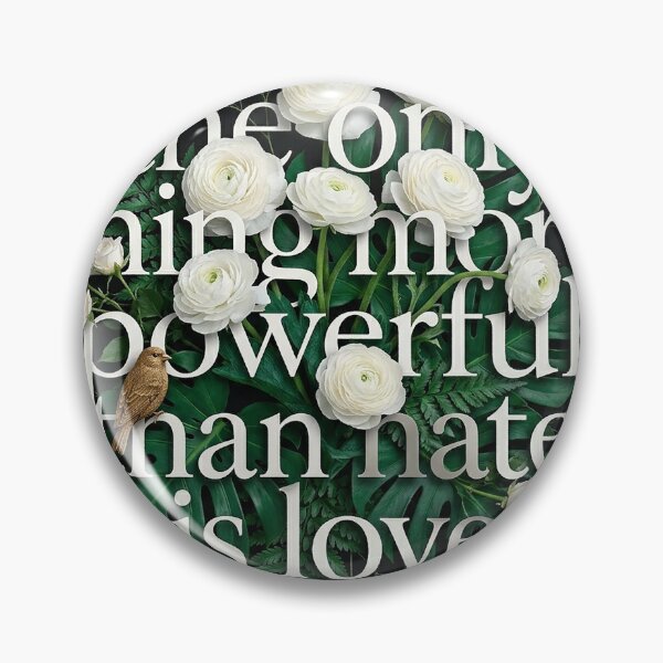 Item preview, Love Over Hate Tropical Botanical Statement designed and sold by zzz888.