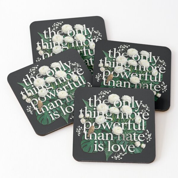 Item preview, Love Over Hate Tropical Botanical Statement designed and sold by zzz888.