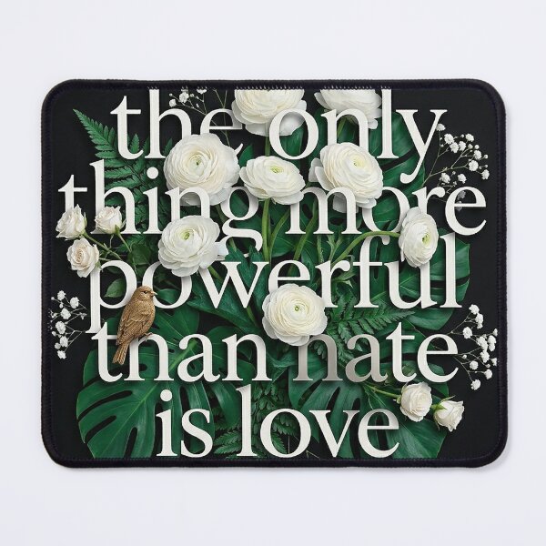 Item preview, Love Over Hate Tropical Botanical Statement designed and sold by zzz888.