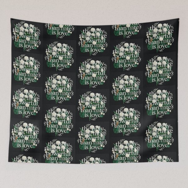 Item preview, Love Over Hate Tropical Botanical Statement designed and sold by zzz888.