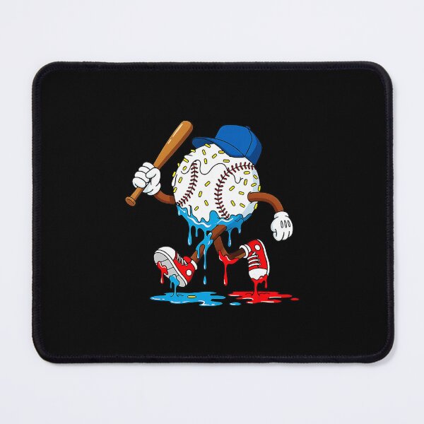 Item preview, Ice Cream Drip Baseball Funny Cartoon Player designed and sold by miaa-artistshop.