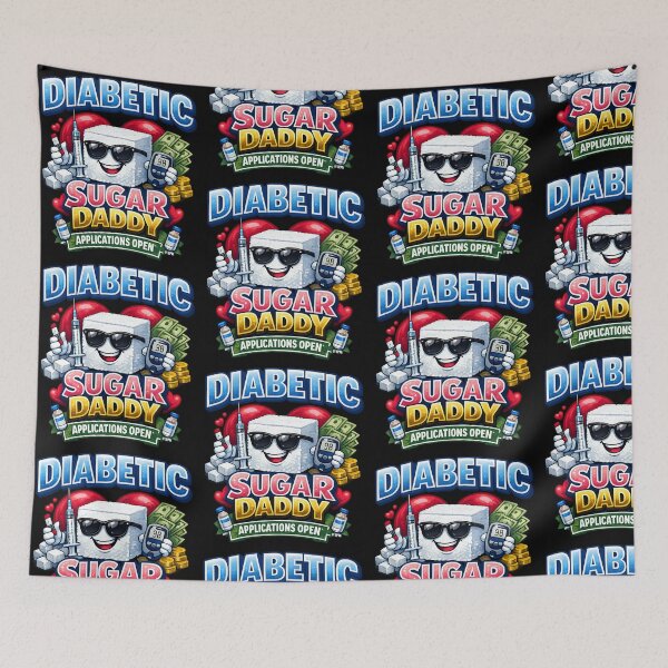 Item preview, Diabetic Sugar Daddy Applications Open Funny Dating Joke Design designed and sold by TeeTimeTreasure.