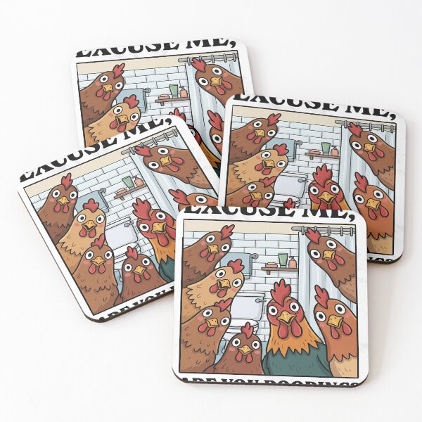 Item preview, Excuse Me, Are You Pooping? Chickens designed and sold by balquebratum.