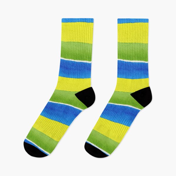 Item preview, Vibrant Yellow and Blue Painted Stripes designed and sold by Piotrek0001.