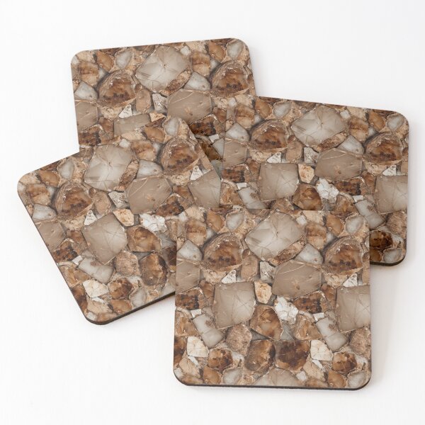 Item preview, Earthy Brown Agate Stone Slice Mosaic designed and sold by Piotrek0001.