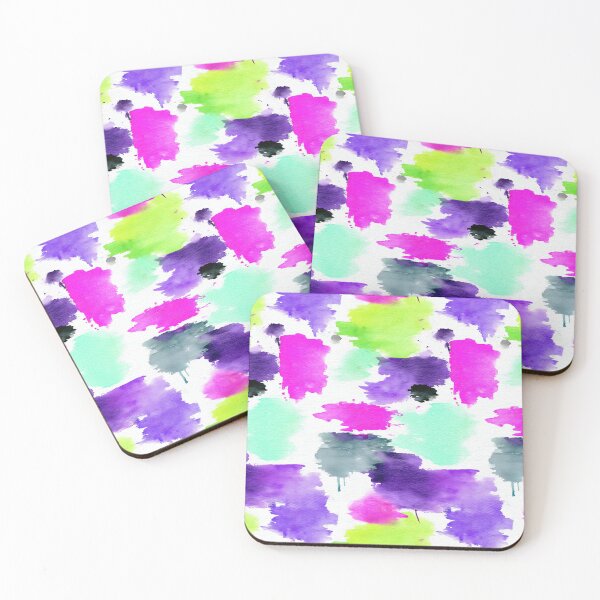 Item preview, Bright Neon Watercolor Splash Blobs designed and sold by Piotrek0001.