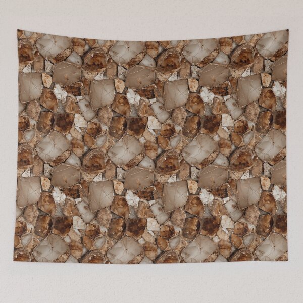 Item preview, Earthy Brown Agate Stone Slice Mosaic designed and sold by Piotrek0001.