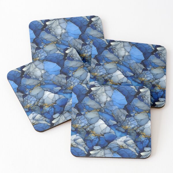 Item preview, Dark Blue Cracked Ice Marble Texture designed and sold by Piotrek0001.