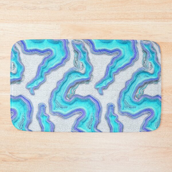 Item preview, Light Blue Layered Agate Geode Texture designed and sold by Piotrek0001.