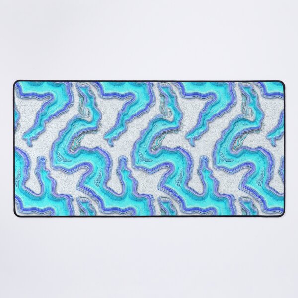 Item preview, Light Blue Layered Agate Geode Texture designed and sold by Piotrek0001.
