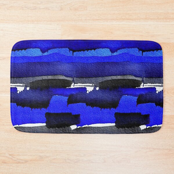 Item preview, Deep Blue and Black Painted Brushstrokes designed and sold by Piotrek0001.