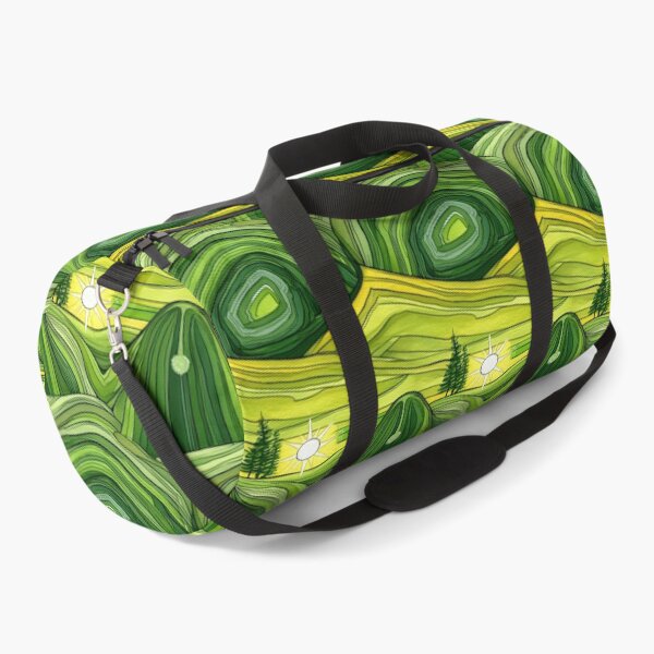 Item preview, Abstract Green Rolling Hills and Sun designed and sold by Piotrek0001.