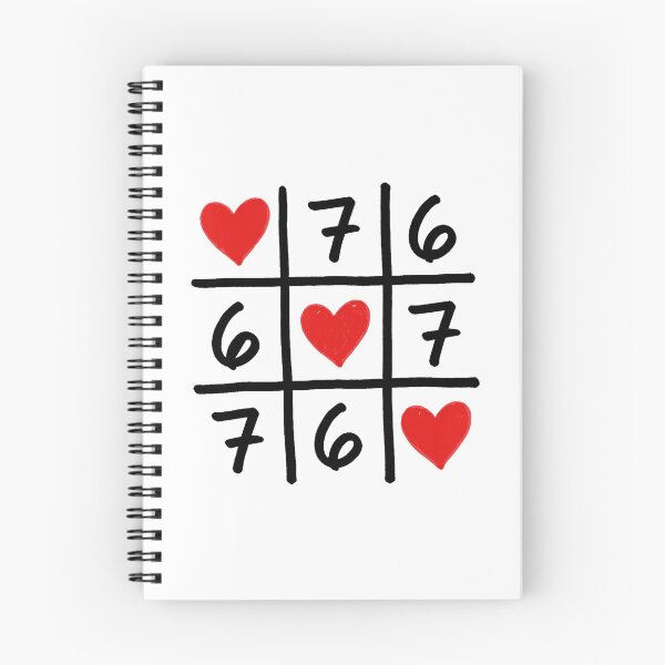 Item preview, 6 7 Six Seven Hearts Funny Grid Meme  designed and sold by gladysenglish.