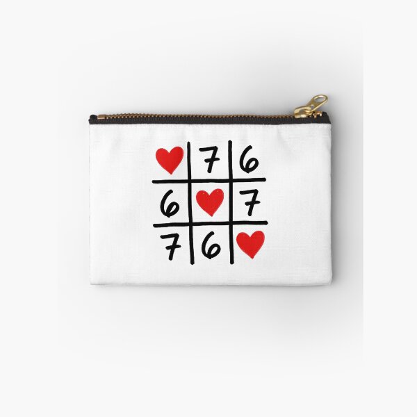 Item preview, 6 7 Six Seven Hearts Funny Grid Meme  designed and sold by gladysenglish.