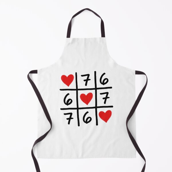 Item preview, 6 7 Six Seven Hearts Funny Grid Meme designed and sold by gladysenglish.