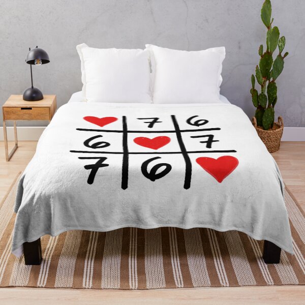 Item preview, 6 7 Six Seven Hearts Funny Grid Meme  designed and sold by gladysenglish.