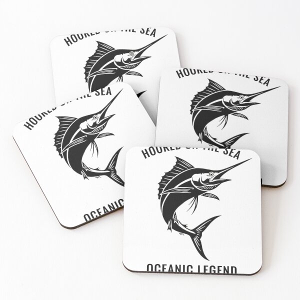 Item preview, Hooked on the Sea – Oceanic Legend Fishing Shirt designed and sold by LittleLoopArt.