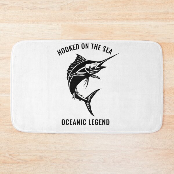 Item preview, Hooked on the Sea – Oceanic Legend Fishing Shirt designed and sold by LittleLoopArt.
