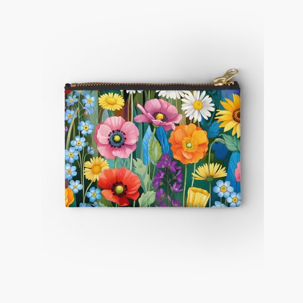 Artikelvorschau, Seamless Botanical Flowers Pattern – Colorful Garden Illustration entworfen und verkauft von LegendChoice.