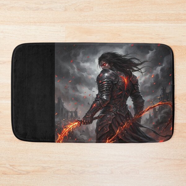Item preview, Dark Knight with Fiery Whip designed and sold by balquebratum.