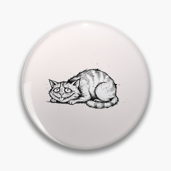 Item preview, ​Sarcastic Exhausted Cat - Chaotic Mood Ink Sketch designed and sold by SylwiaPrint.