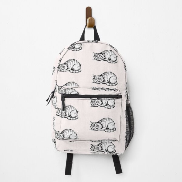 Item preview, ​Sarcastic Exhausted Cat - Chaotic Mood Ink Sketch designed and sold by SylwiaPrint.