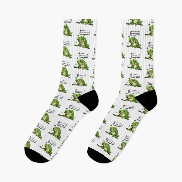Item preview, Social Battery 1% Tired Frog designed and sold by PriyankaSonara.