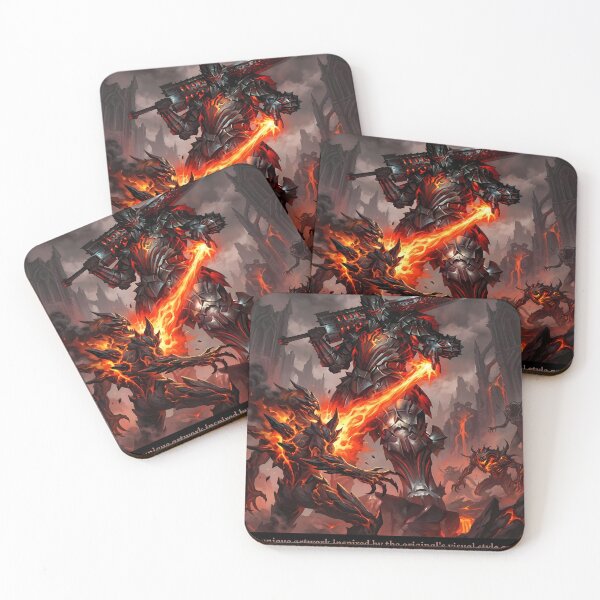 Item preview, Dark Knight and Lava Monsters designed and sold by balquebratum.