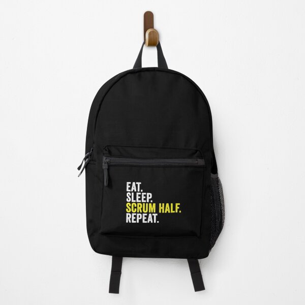 Item preview, Eat Sleep Scrum Half Repeat Rugby Position Quote designed and sold by GabrieSketcham.