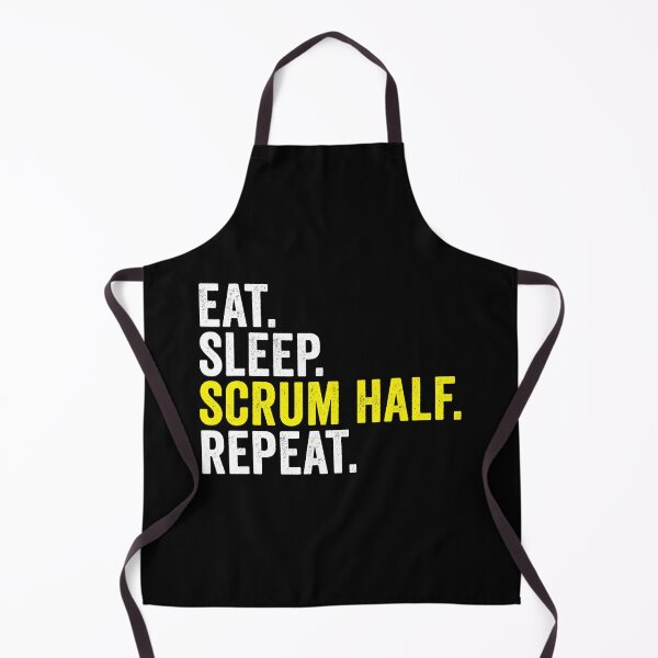 Item preview, Eat Sleep Scrum Half Repeat Rugby Position Quote designed and sold by GabrieSketcham.